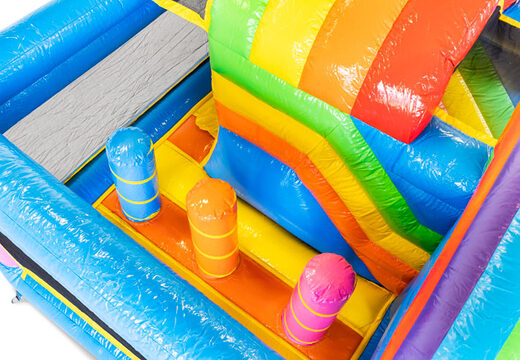 Mini Multiplay inflatable air cushion for sale in Unicorn theme for kids. Order inflatable air cushions at JB Inflatables UK