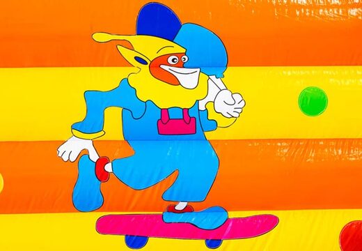 Clown detail bouncy castle