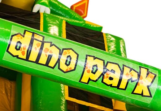 Dino Park theme bouncy castle with striking dino details
