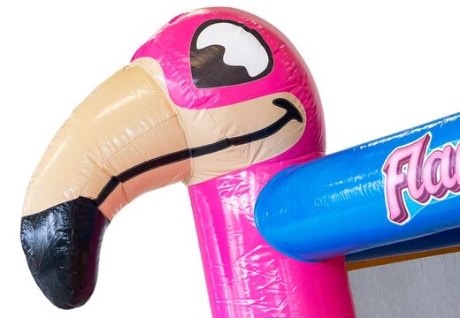 Pink flamingo theme on bouncy castle Multi Slide