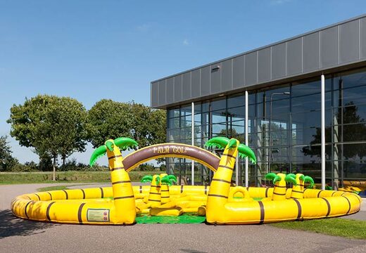 Inflatable golf game tropical