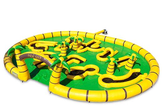 Golf game with palm tree theme