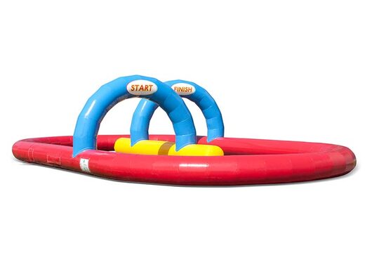 Bouncy castle in race track shape