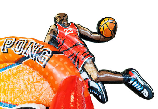Buy a basketball player theme game with striking colors at JB Inflatables