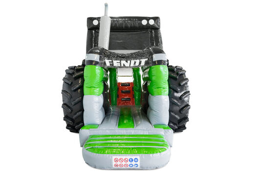 Green tractor made to measure can be ordered online at JB