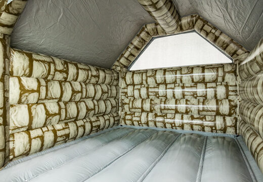 Inside of Standard Bouncy Castle Grey Brick