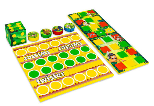 Colorful game set front of Softplay in Jungle Dino theme