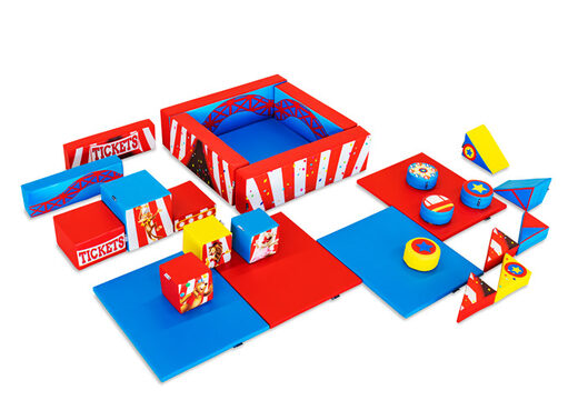 Softplay set XL Rollercoaster theme colorful blocks to play with