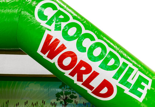 Crocodile-themed Bouncy Castle with Written Illustration - Order Online