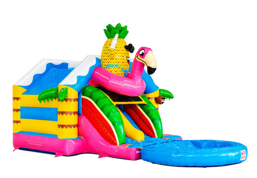 Buy a Slide Combo inflatable castle online with 3D figures and a slide