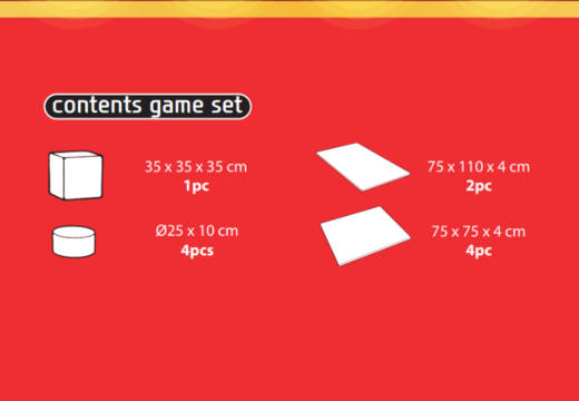 Contents of Softplay Playset in Rollercoaster Theme for purchase at JB