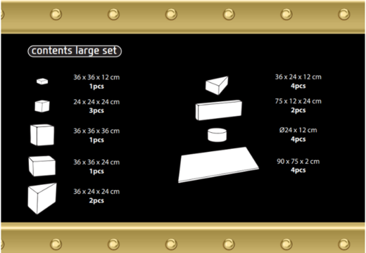Purchase the contents of the Softplay Large set in Pirate - Seaworld theme online