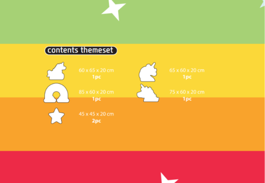 Contents of Softplay Theme Set in Unicorn Theme order online at JB