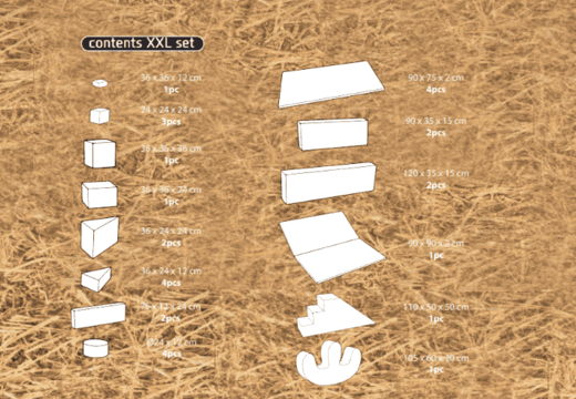 Order the contents of the Softplay XXL set in Farm theme from JB Inflatables in Meppel