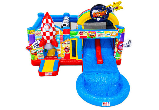 Buy Multiplay inflatable castle online with 3D figures and slide