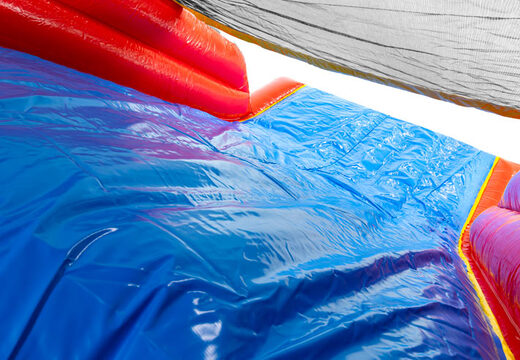 Inflatable obstacle course with bold Comic graphics