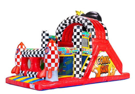 High-quality obstacle course in a vibrant Comic theme